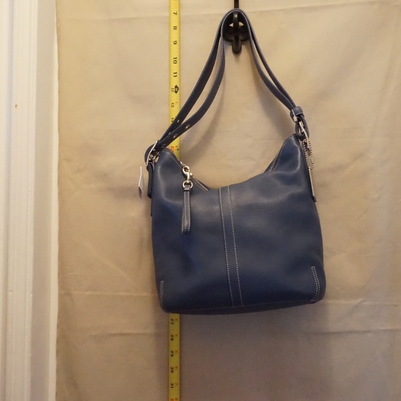 Coach Blue Leather Slim Legacy Hobo *NWT* #9326 - Picture 1 of 5